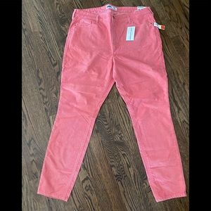 Old Navy -salmon colored rockstar corduroys- sz 18